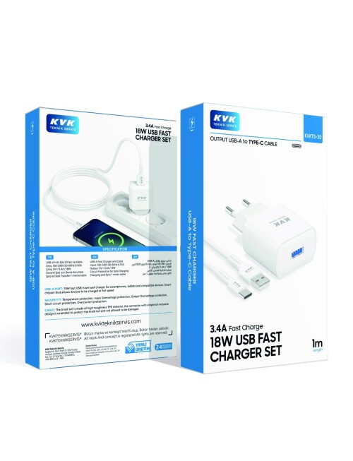 Hızlı Şarj Adaptörü ve Kablosu